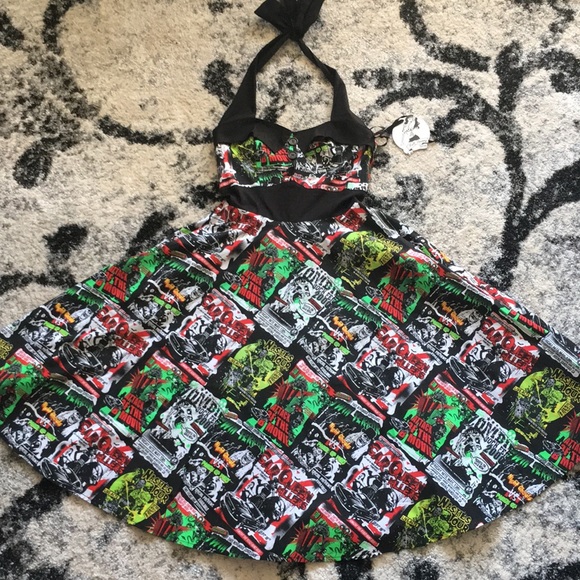 Hellbunny Dresses & Skirts - Hellbunny B-Movie Pinup Horror Dress 🦇